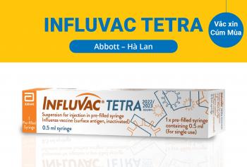 Vắc xin INFLUVAC TETRA (Hà Lan) Phòng Bệnh Cúm Mùa